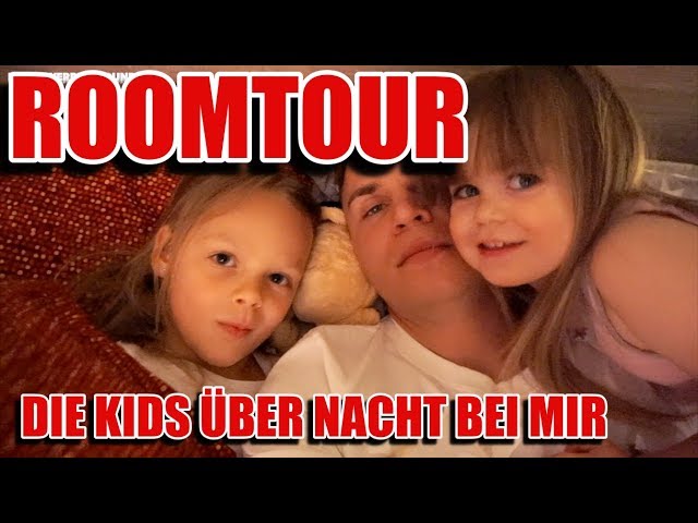 ROOMTOUR!! Die erste Nacht mit den Kids bei Papa