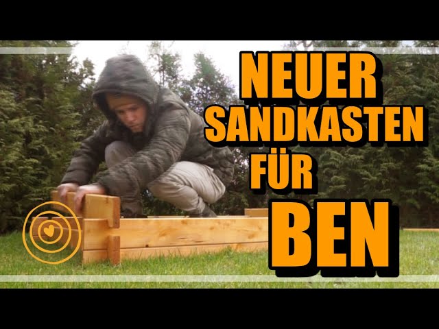 Sandkasten bauen
